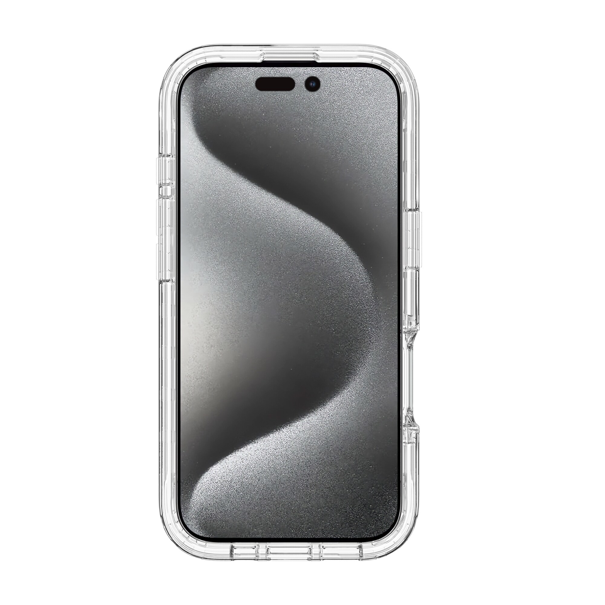 iPhone 16 Pro Max Stødsikkert mobilcover med beskyttelsesramme Gennemsigtig