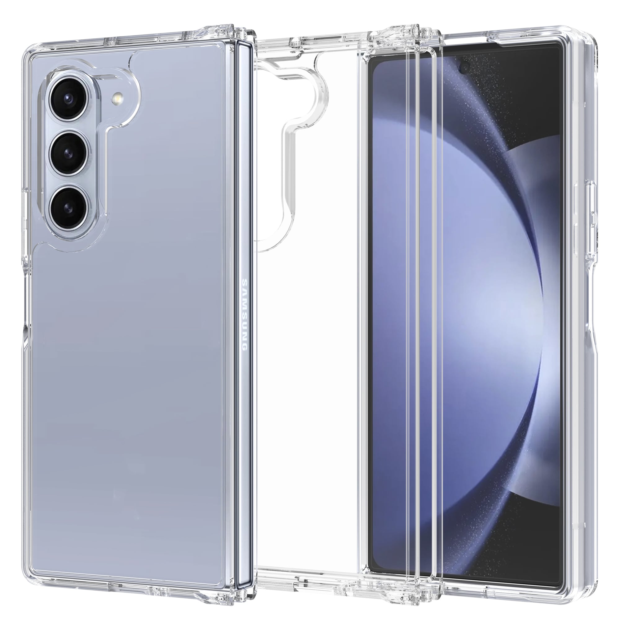 Samsung Galaxy Z Fold 6 Crystal Hybrid-cover, Gennemsigtig