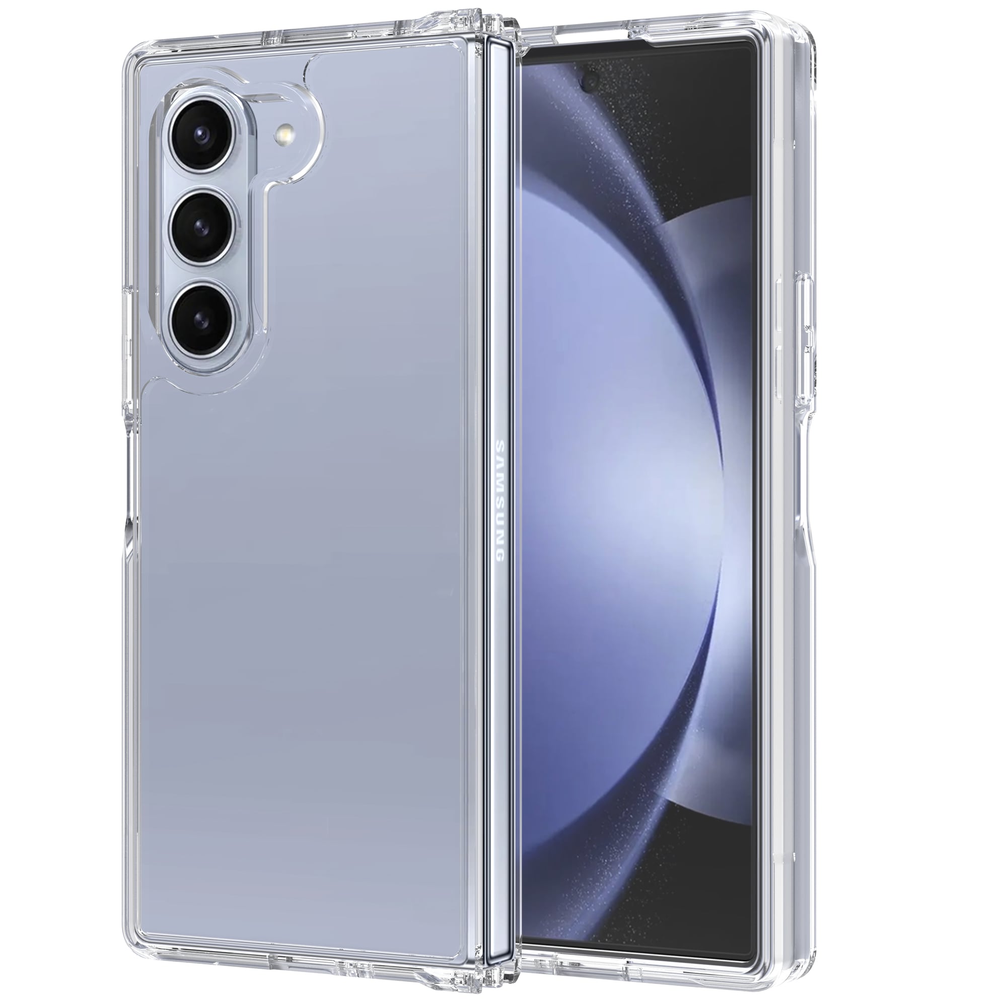 Samsung Galaxy Z Fold 6 Crystal Hybrid-cover, Gennemsigtig