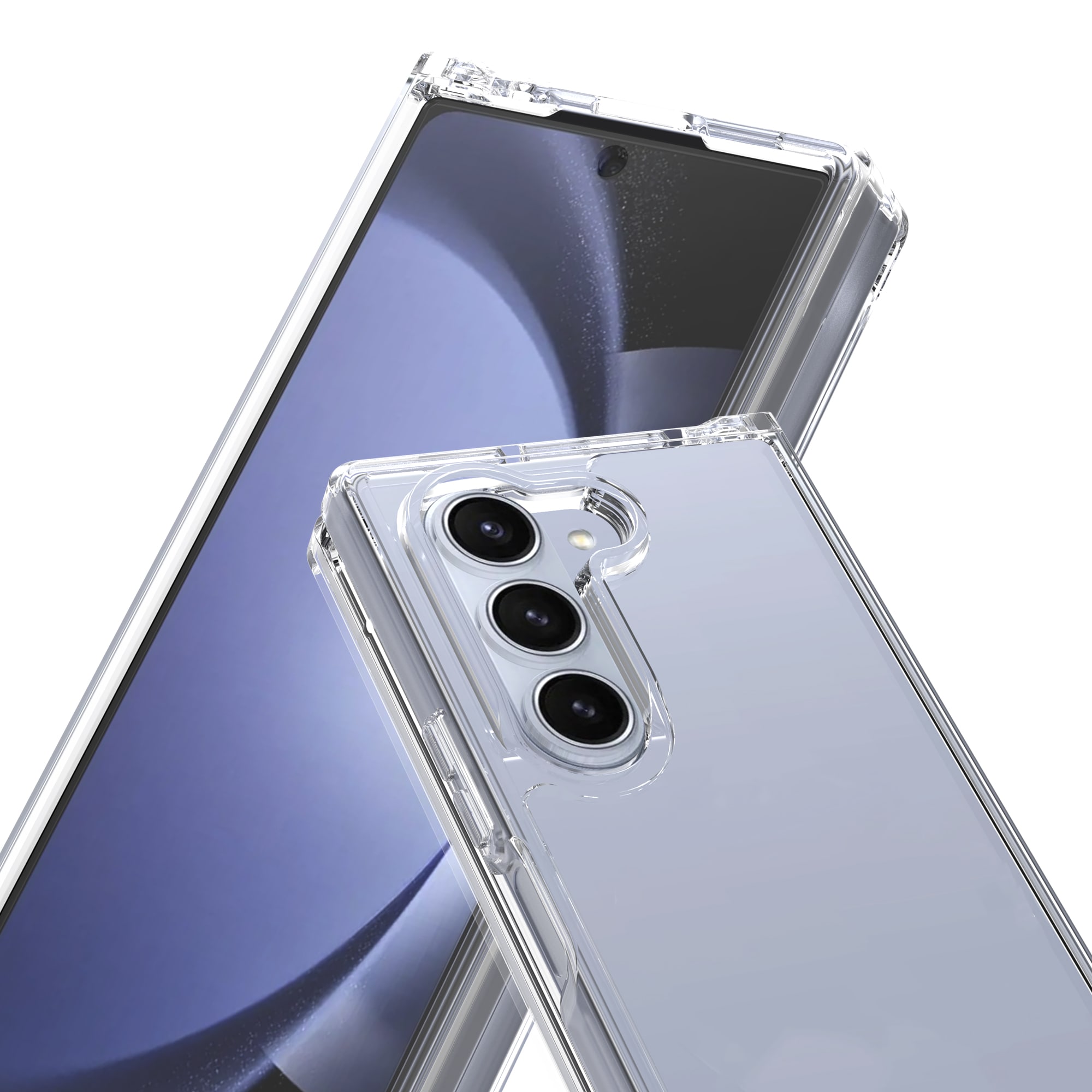 Samsung Galaxy Z Fold 6 Crystal Hybrid-cover, Gennemsigtig