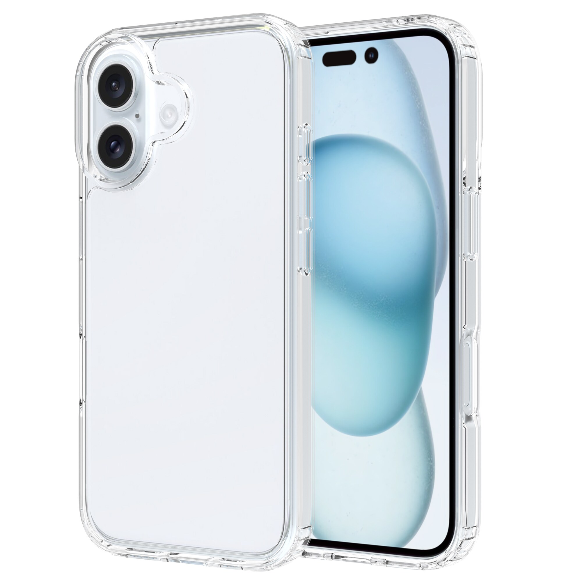 iPhone 16 Plus Crystal Hybrid-cover, Gennemsigtig