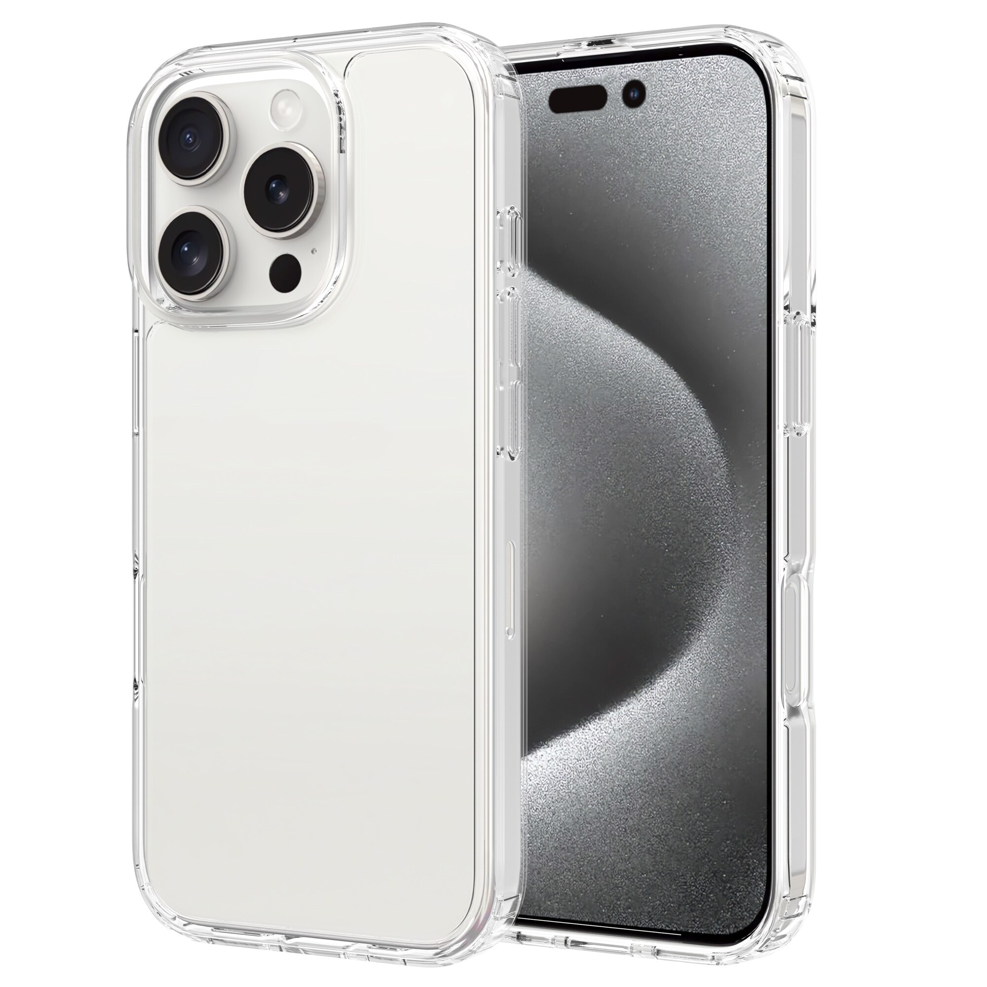 iPhone 16 Pro Max Crystal Hybrid-cover, Gennemsigtig