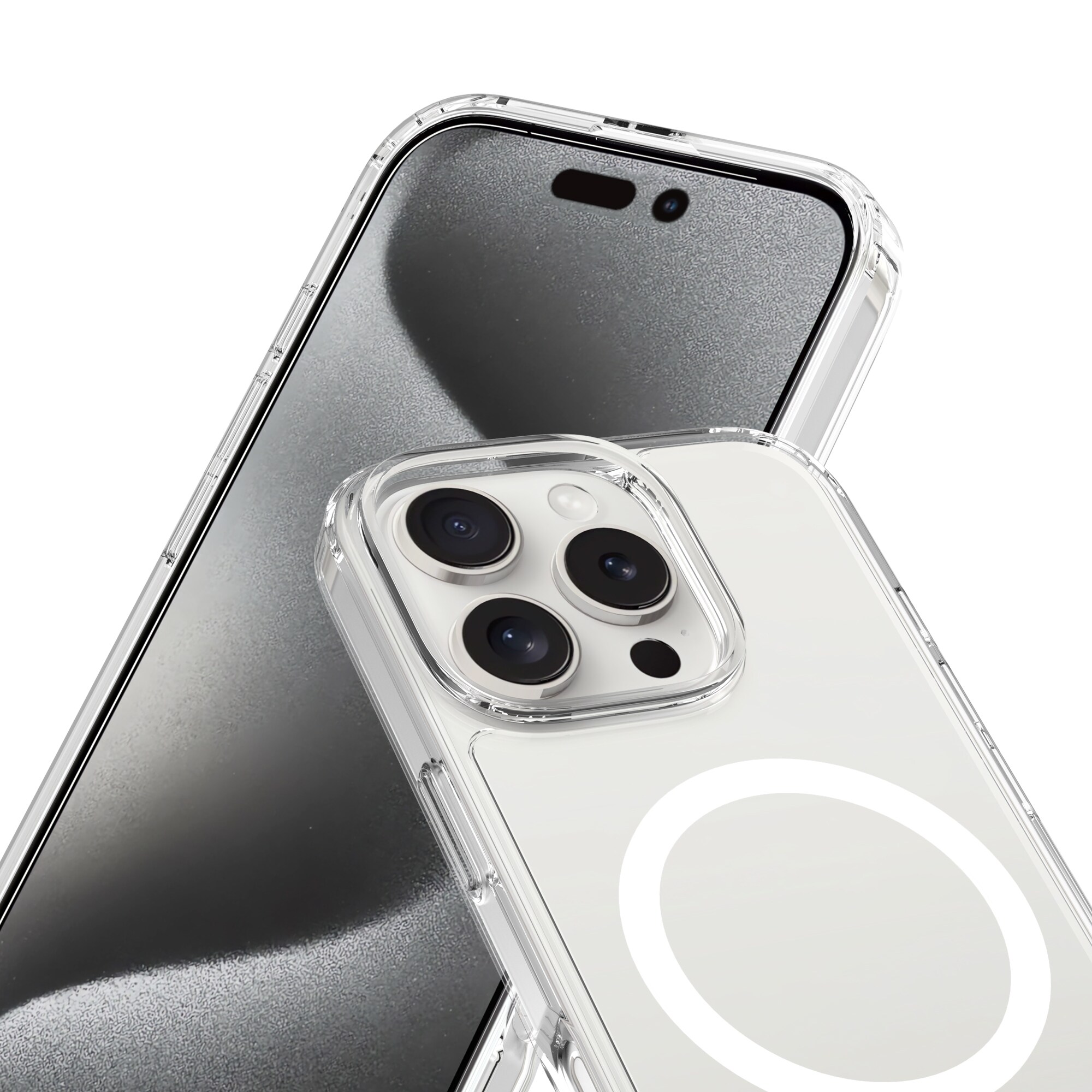 iPhone 16 Pro Max MagSafe Hybrid-cover, Gennemsigtig
