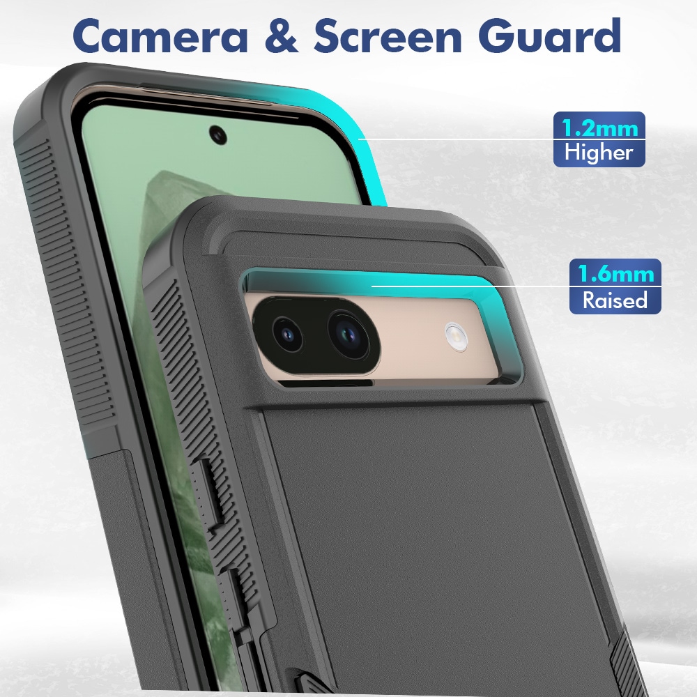 Google Pixel 8a Hybridcover Off-road, Sort
