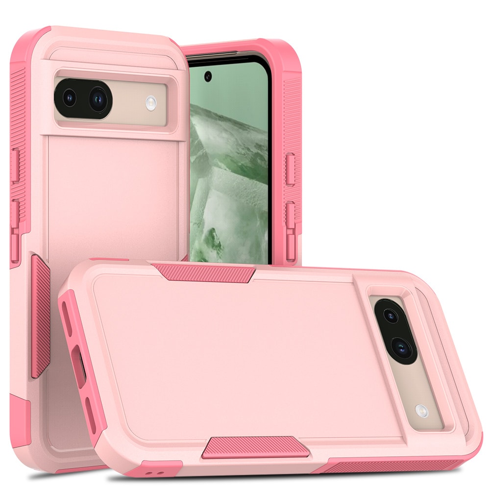 Google Pixel 8a Hybridcover Off-road, Lyserød