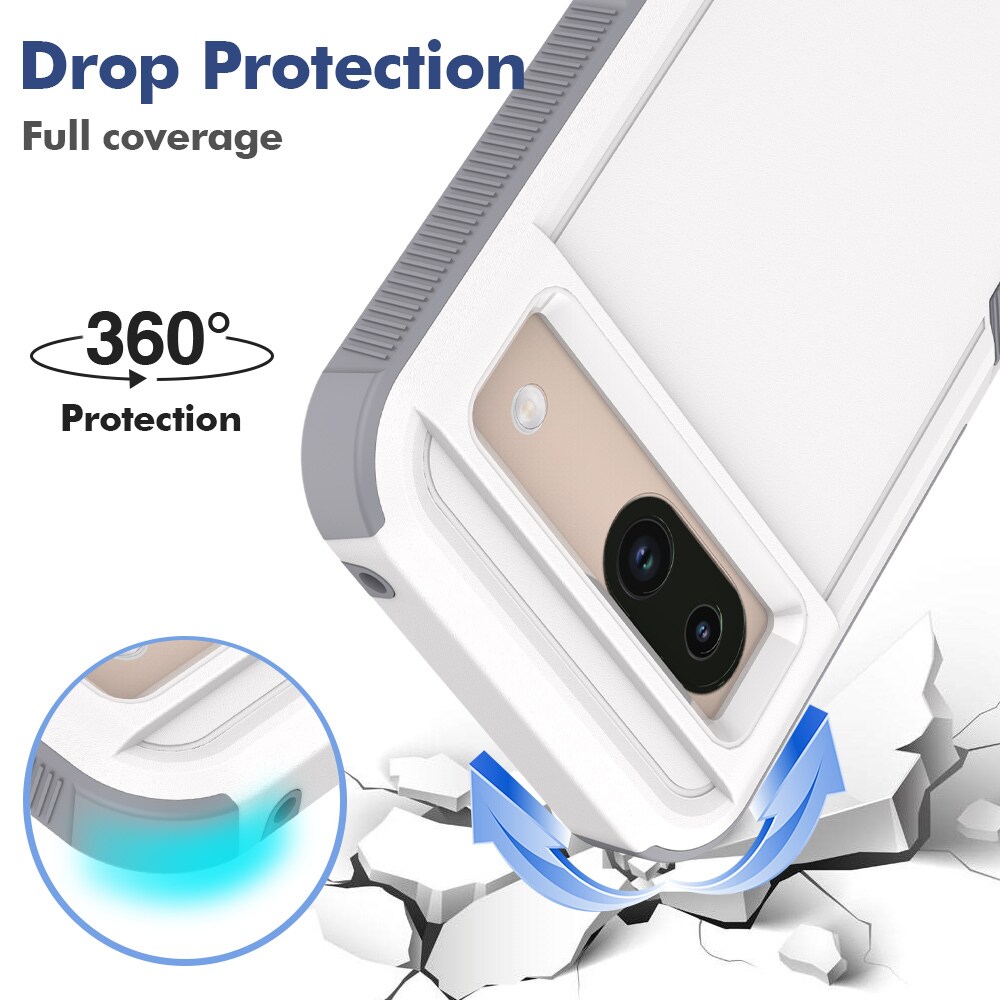 Google Pixel 8a Hybridcover Off-road, Hvid