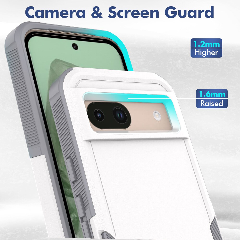 Google Pixel 8a Hybridcover Off-road, Hvid