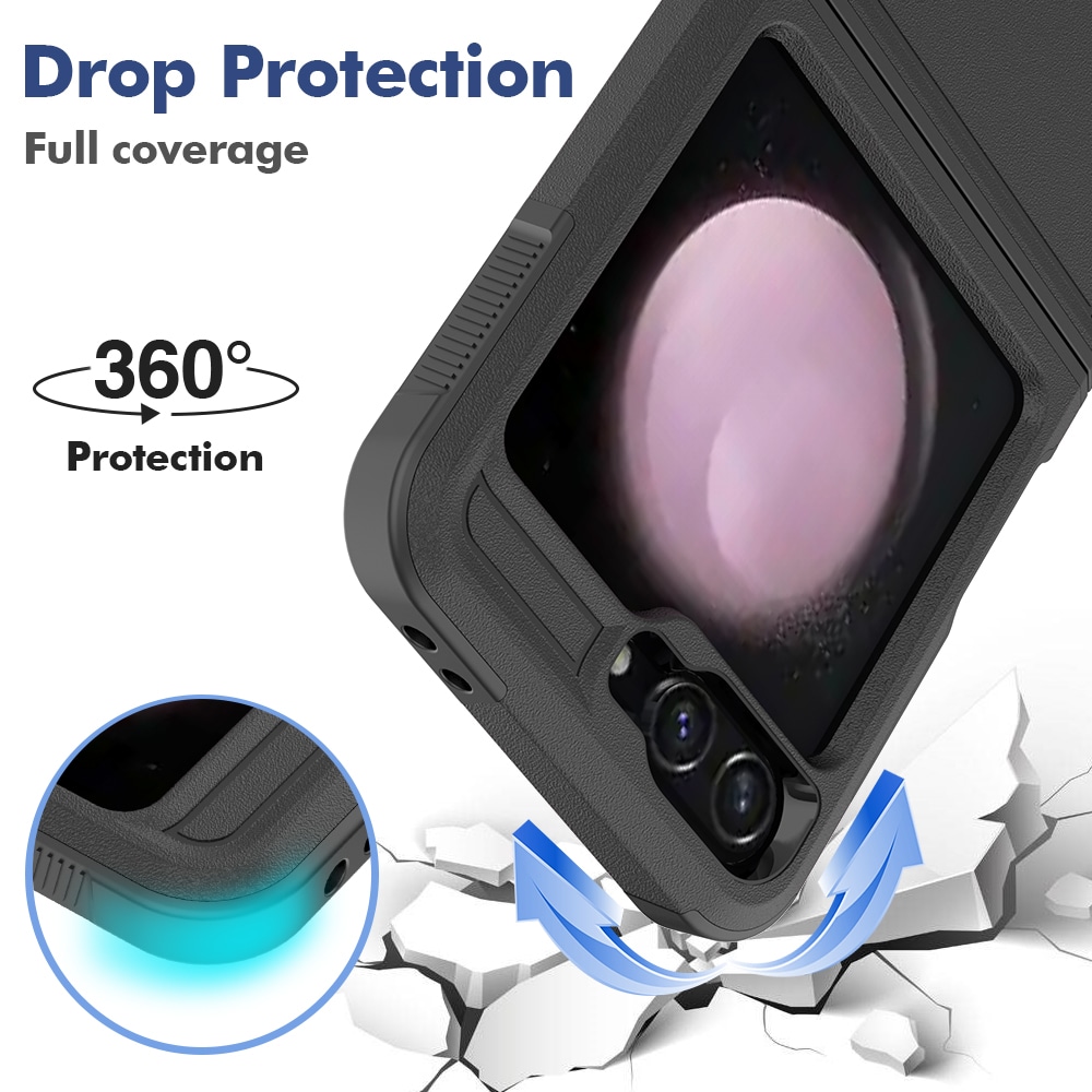 Samsung Galaxy Z Flip 7 FE Hybridcover Off-road, Sort