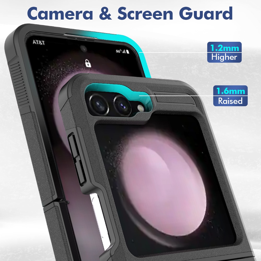 Samsung Galaxy Z Flip 7 FE Hybridcover Off-road, Sort