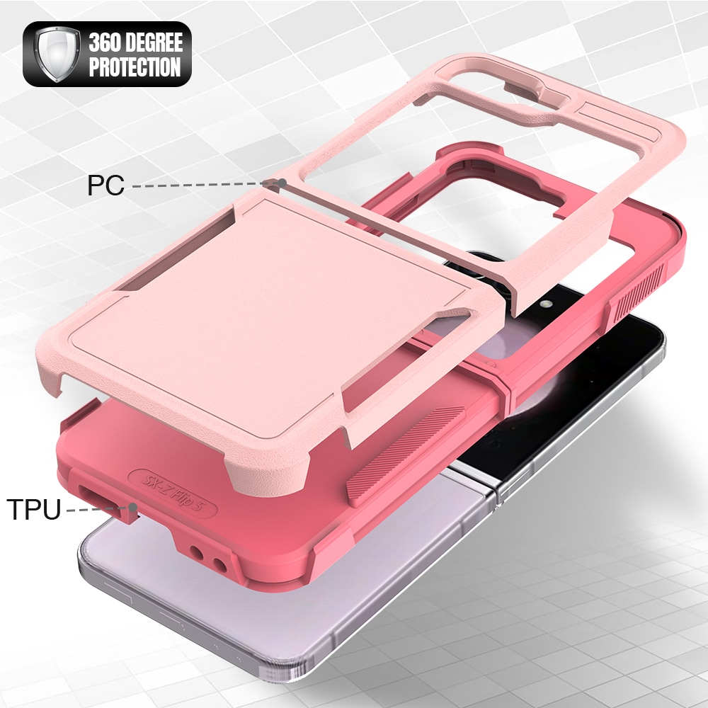 Samsung Galaxy Z Flip 7 FE Hybridcover Off-road, Lyserød