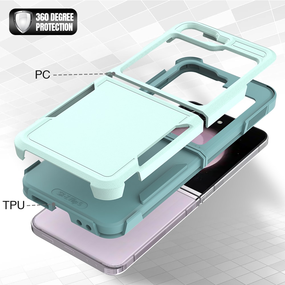 Samsung Galaxy Z Flip 7 FE Hybridcover Off-road, Mintgrøn