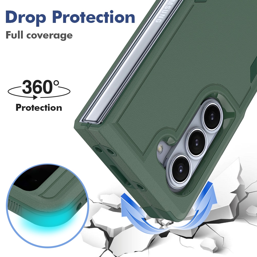 Samsung Galaxy Z Fold 6 Hybridcover Off-road, Grøn