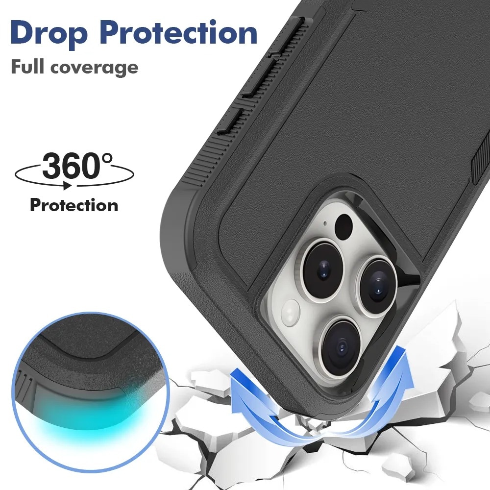 iPhone 16 Pro Max Hybridcover Off-road, Sort