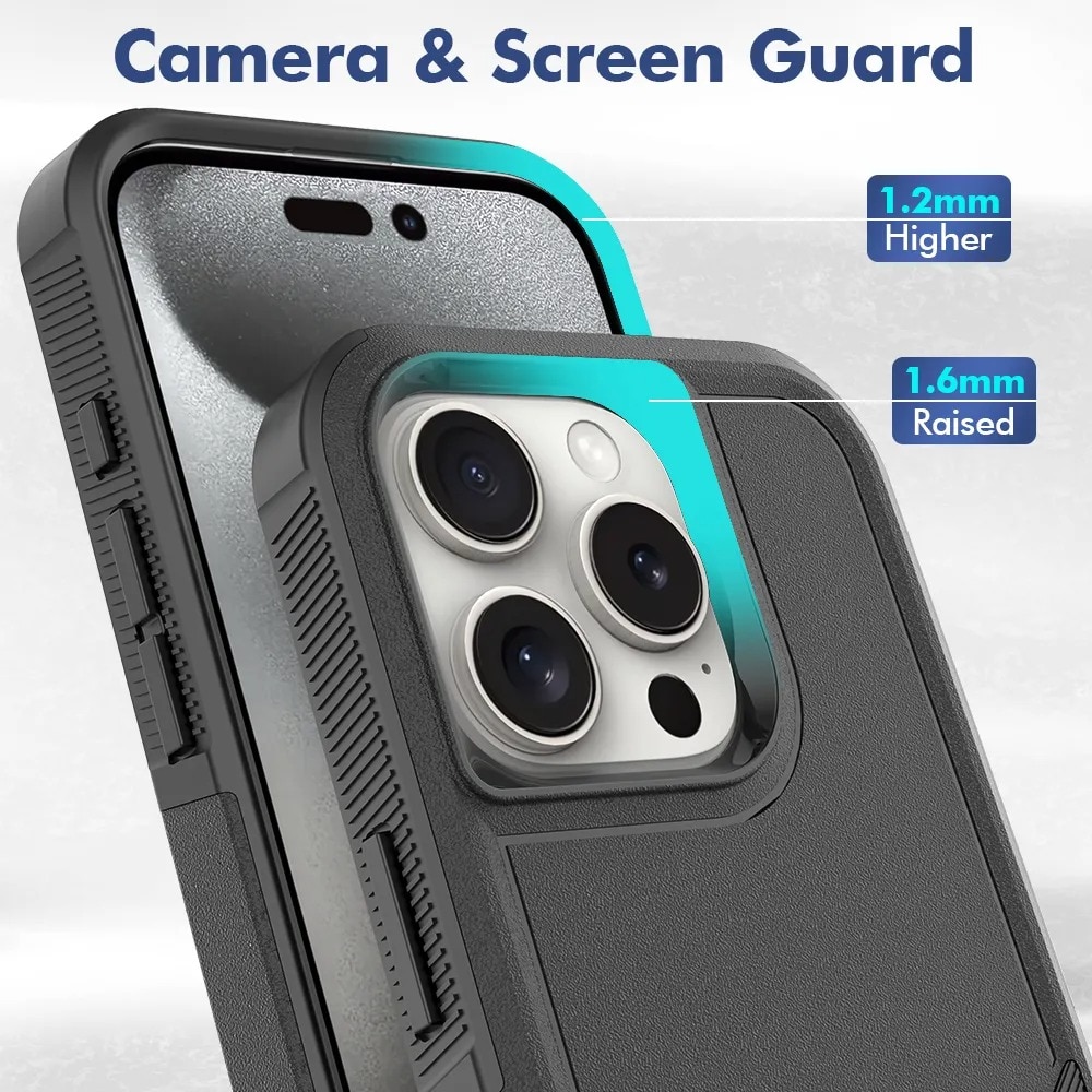 iPhone 16 Pro Max Hybridcover Off-road, Sort
