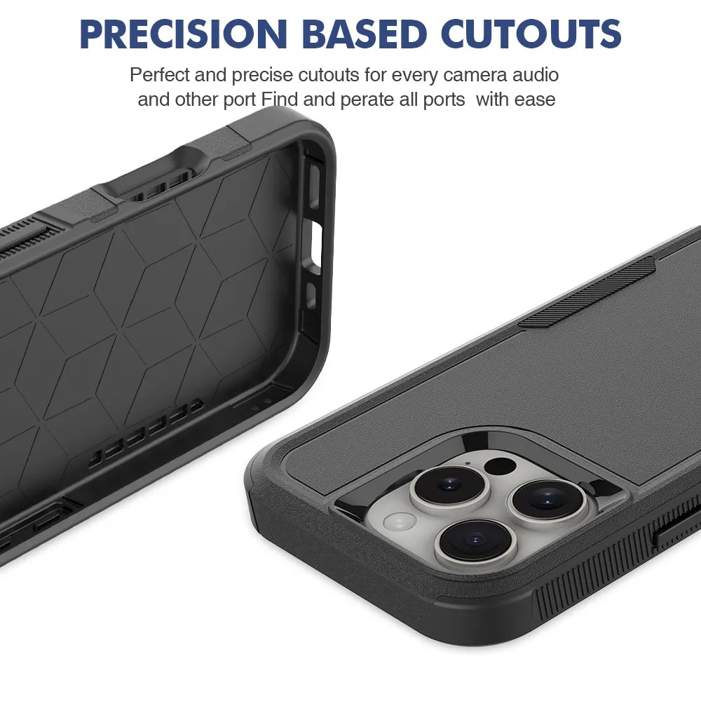 iPhone 16 Pro Max Hybridcover Off-road, Sort