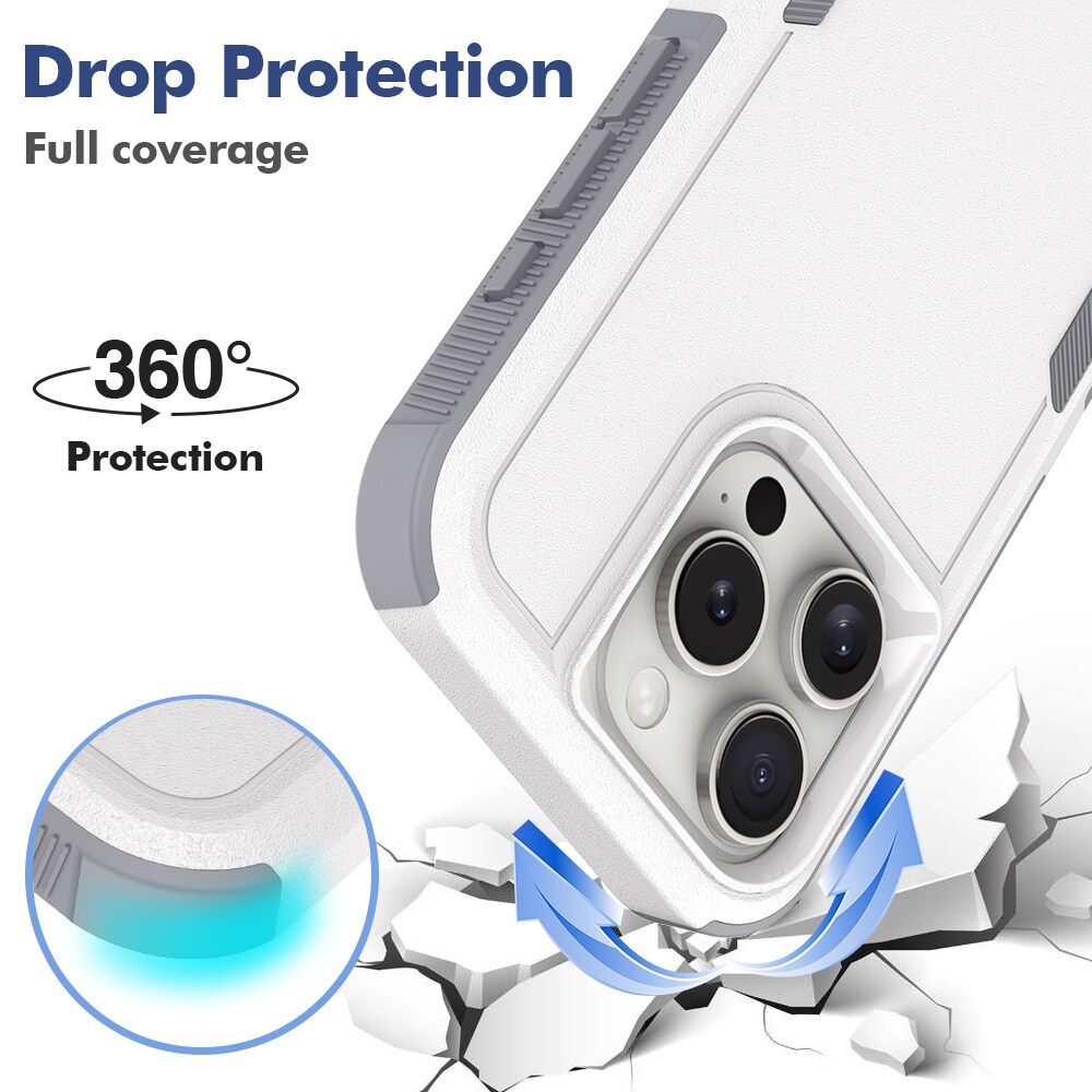 iPhone 16 Pro Hybridcover Off-road, Hvid