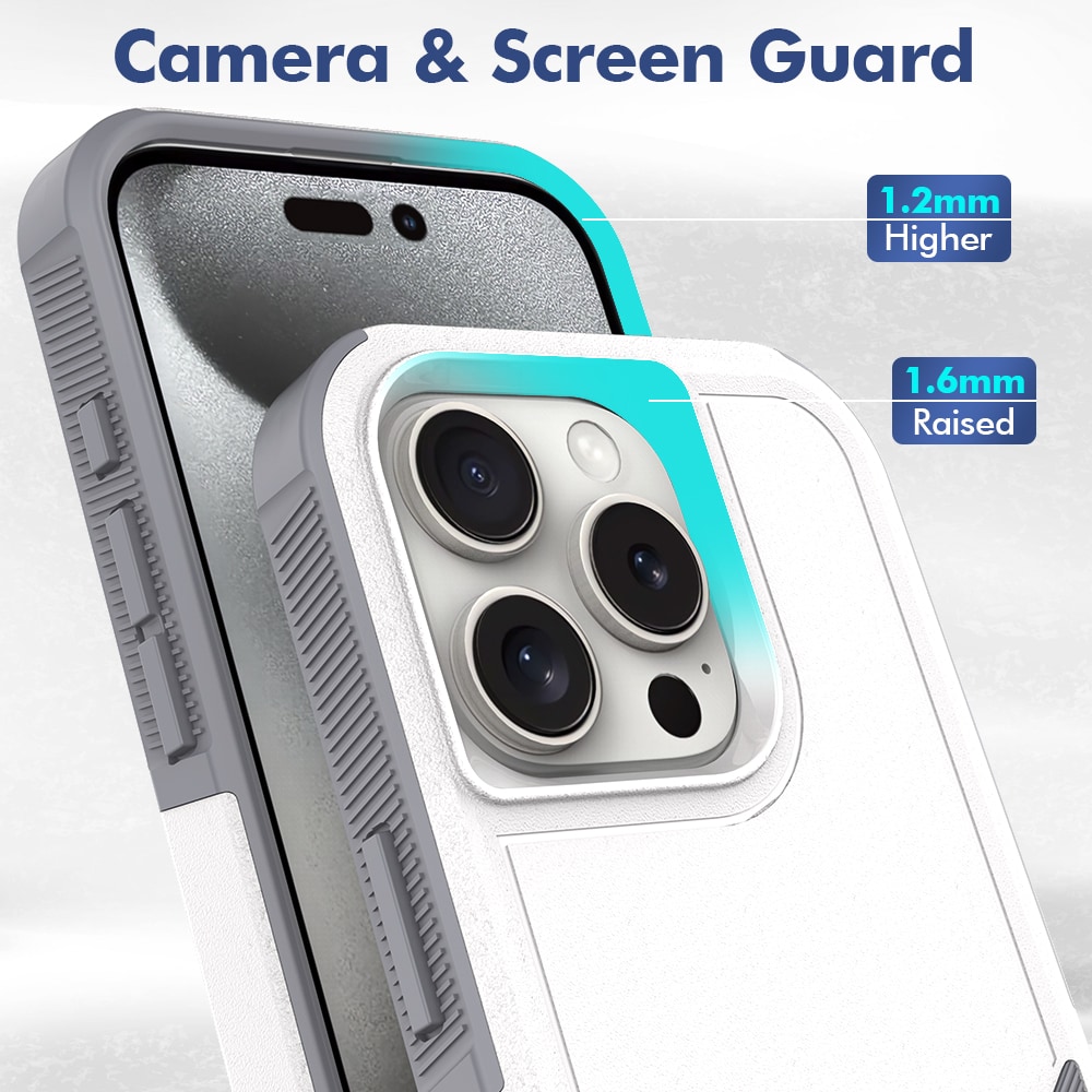 iPhone 16 Pro Hybridcover Off-road, Hvid