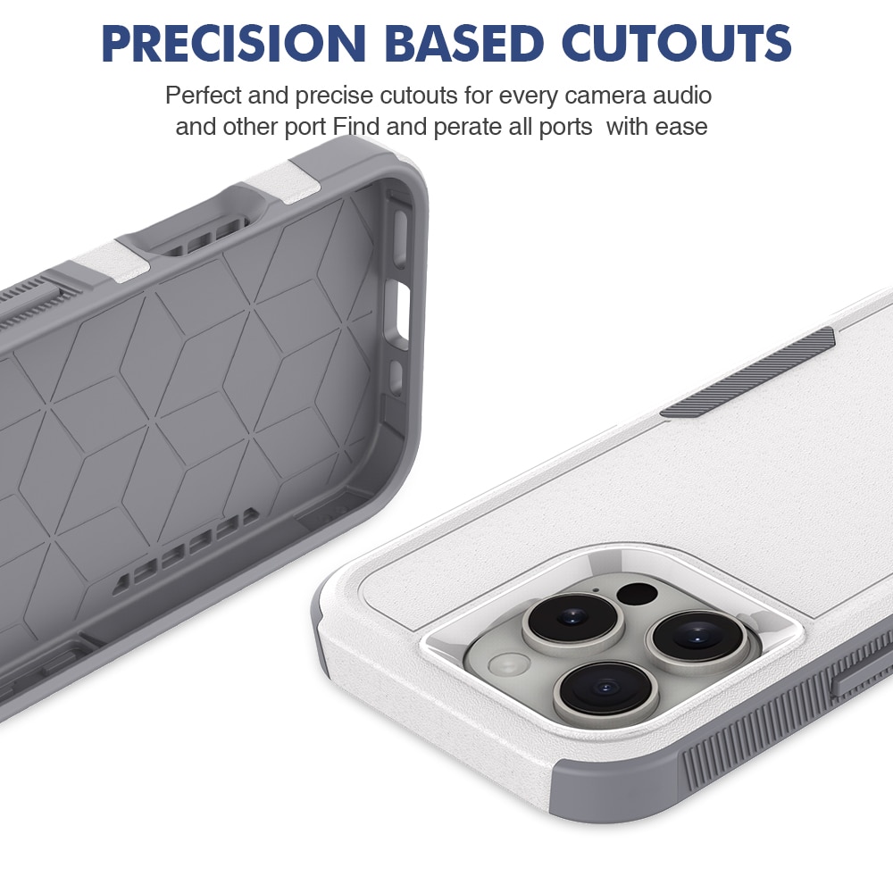 iPhone 16 Pro Hybridcover Off-road, Hvid