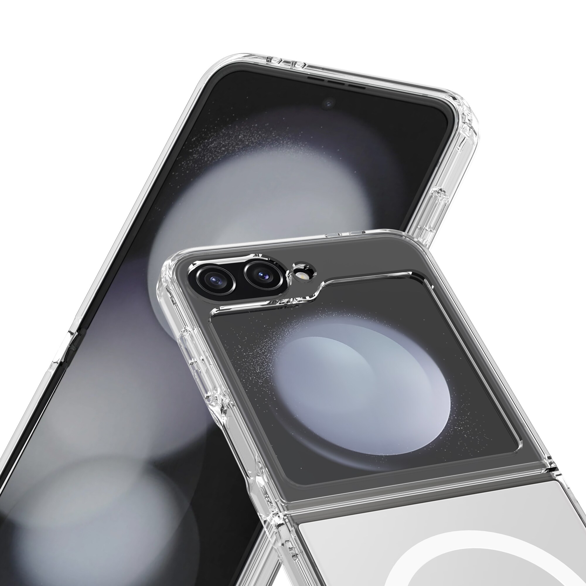 Samsung Galaxy Z Flip 7 FE MagSafe Hybrid-cover, Gennemsigtig