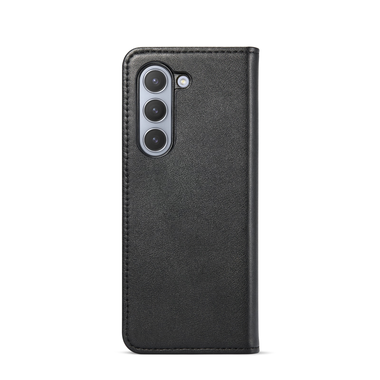 Samsung Galaxy Z Fold 6 Pungetui i ægte læder, Sort
