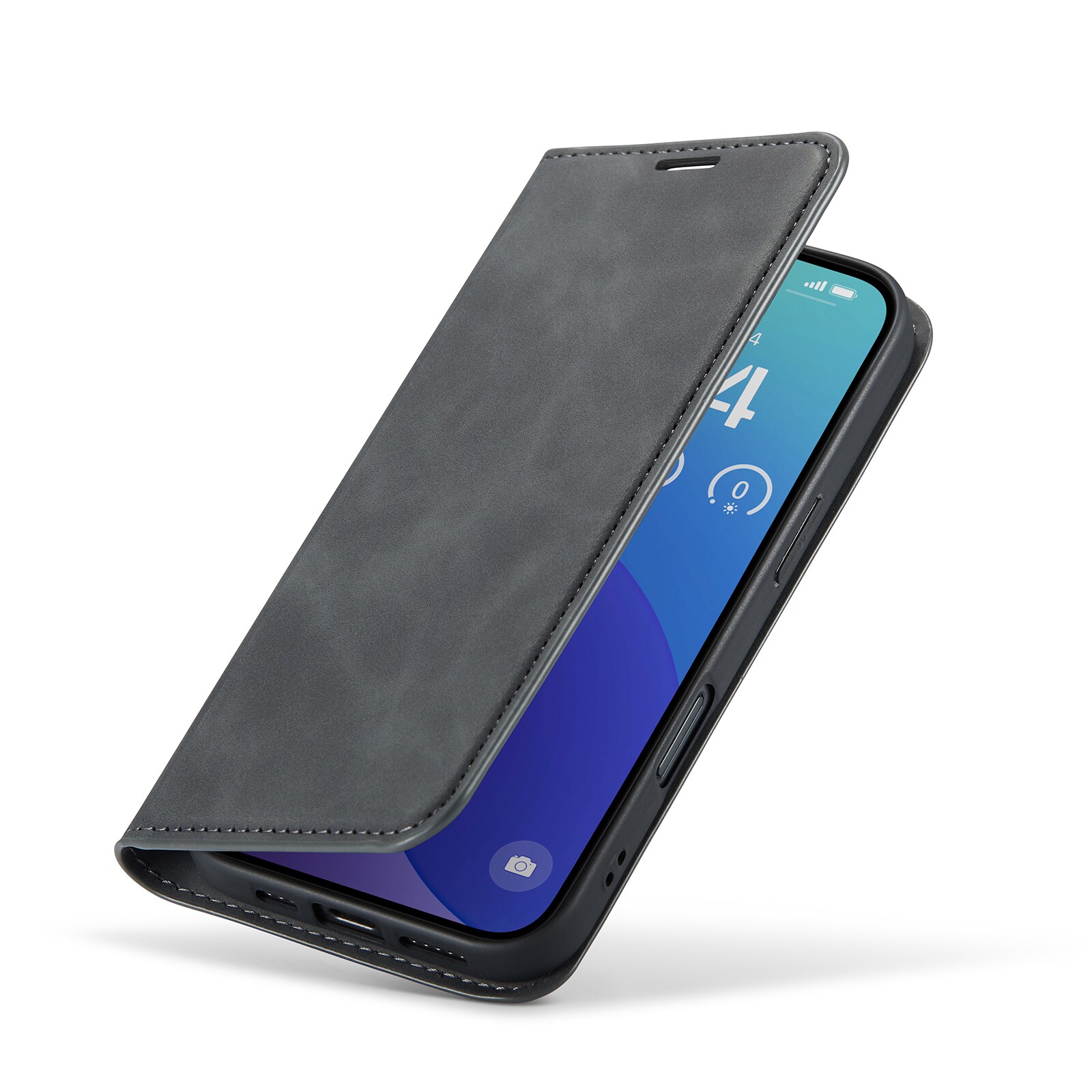 iPhone 16 Pro Max Slankt etui med kortholder, Sort