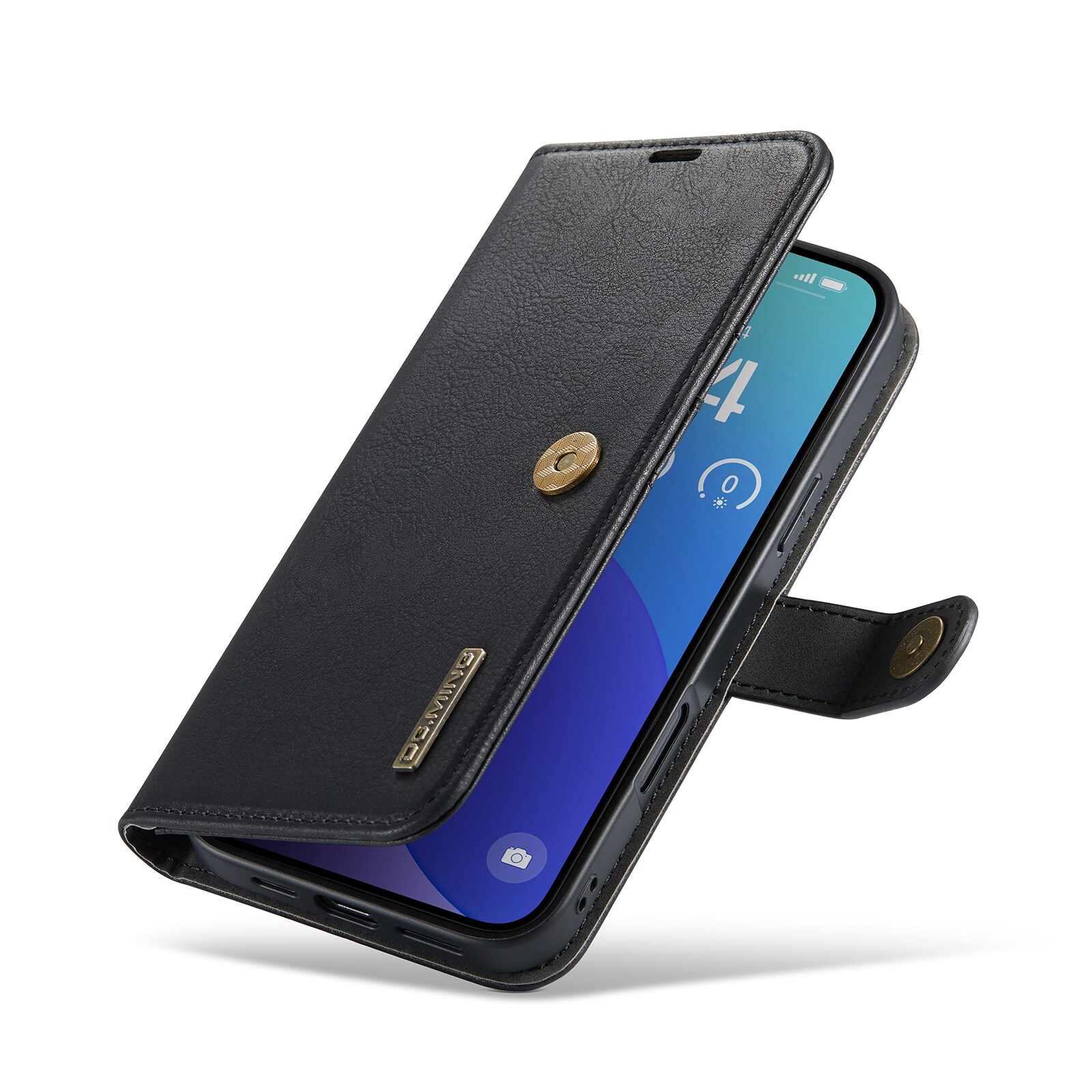 iPhone 16 Pro Max Pungetui med aftageligt cover, Black