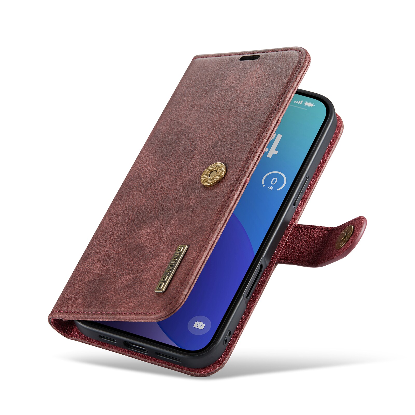 iPhone 16 Pro Max Pungetui med aftageligt cover, Red