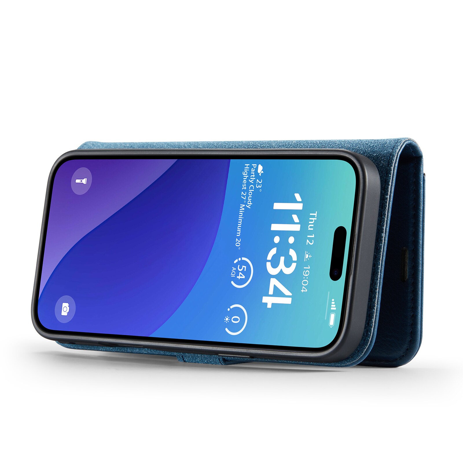 iPhone 16 Pro Max Pungetui med aftageligt cover, Blue