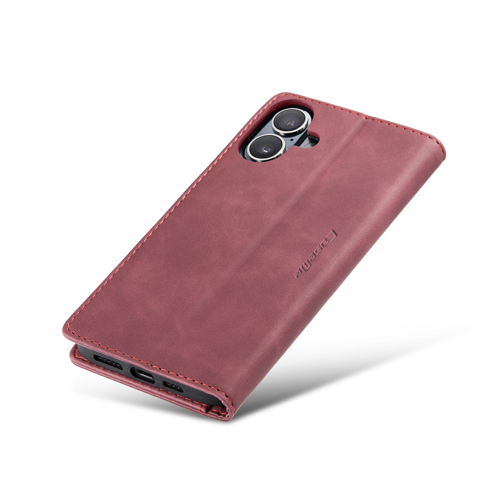 iPhone 16 Slankt pungetui, Rød