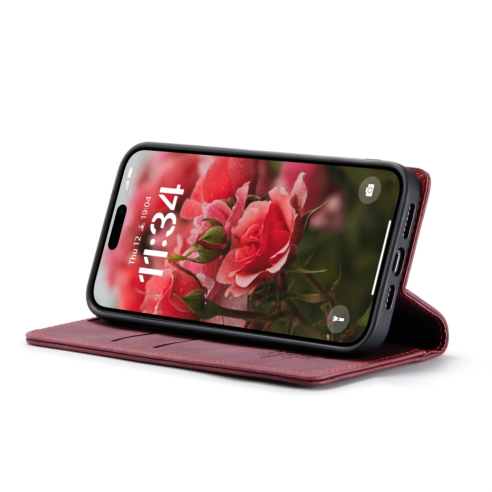 iPhone 16 Slankt pungetui, Rød