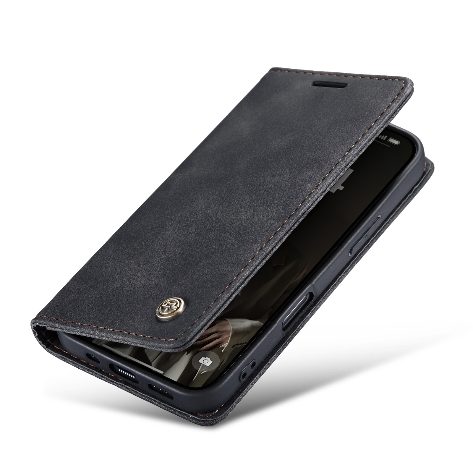 iPhone 16 Pro Slankt pungetui, Sort