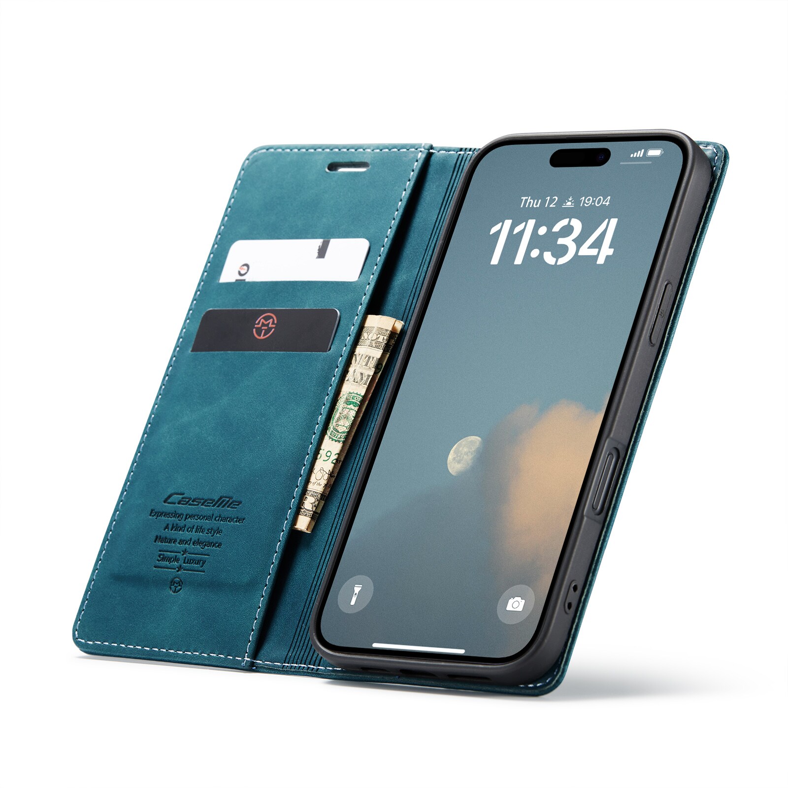 iPhone 16 Pro Slankt pungetui, Blå