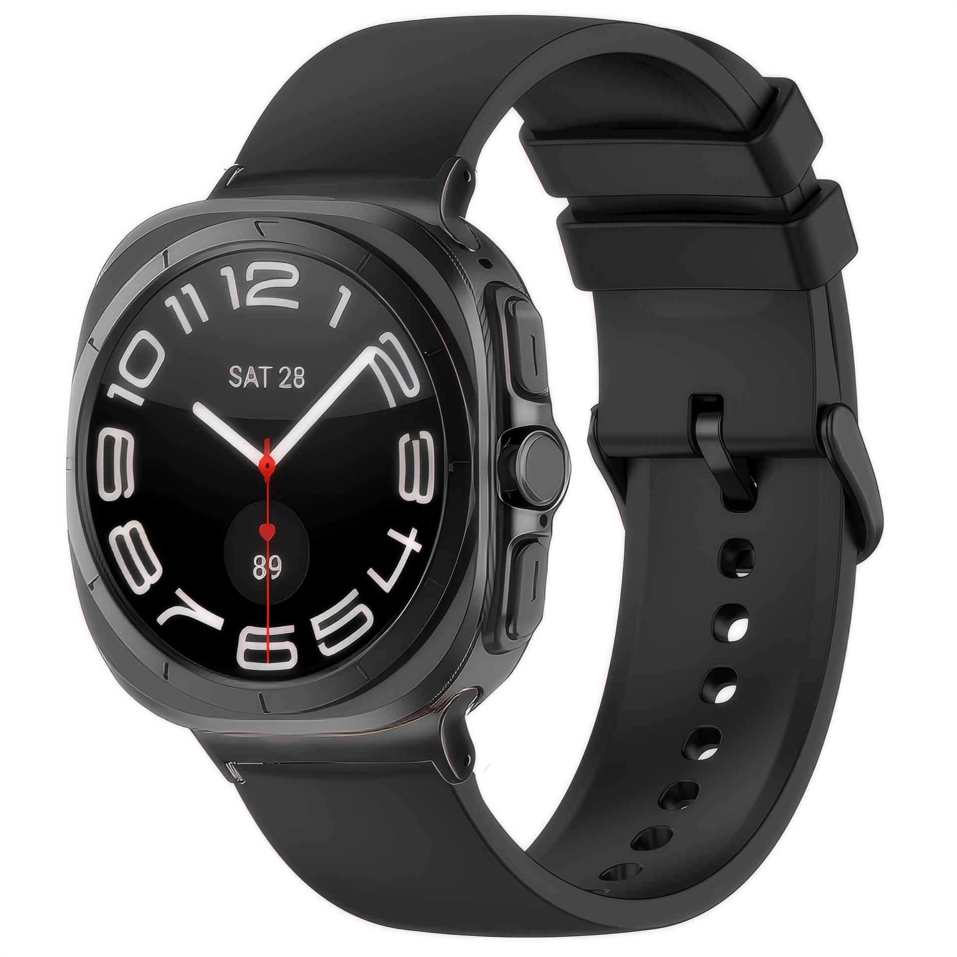 Samsung Galaxy Watch Ultra 47mm Armbånd i silikone, Sort