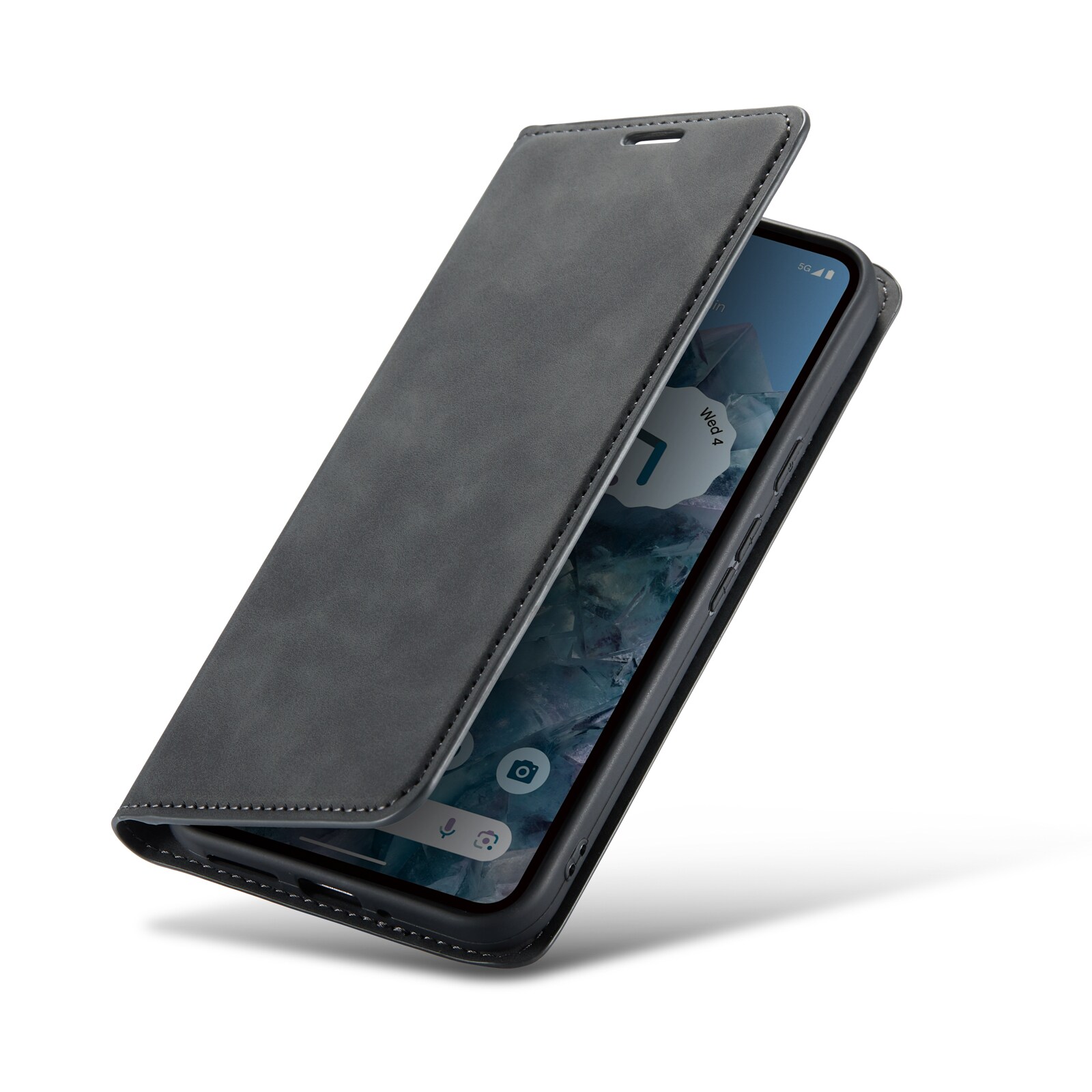 Google Pixel 9 Pro XL Slankt etui med kortholder, Sort