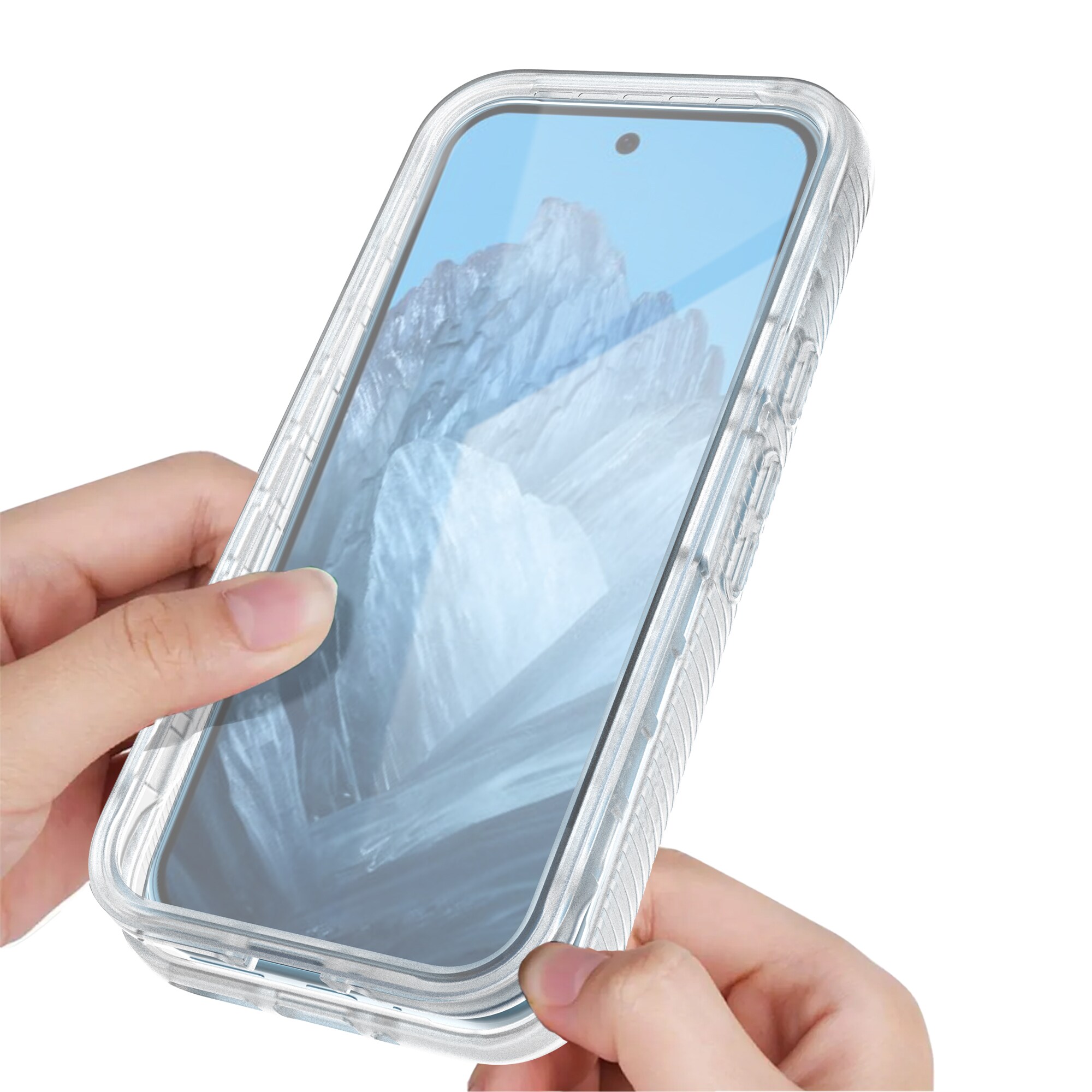 Google Pixel 9 Mobilcover Full Protection, Gennemsigtig