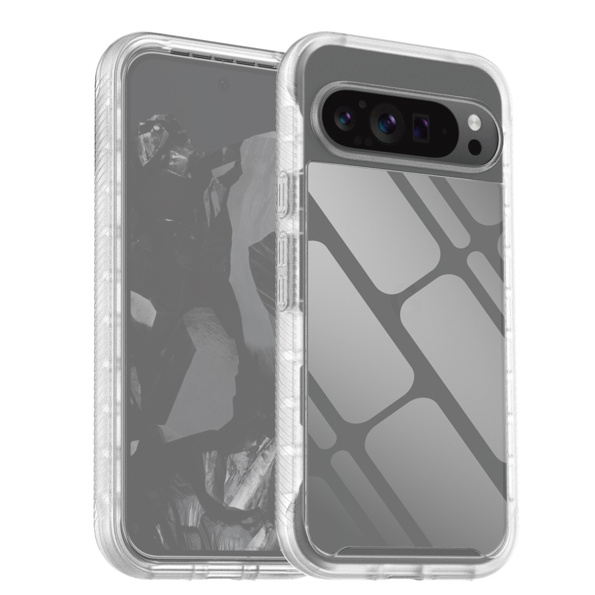 Google Pixel 9 Pro XL Mobilcover Full Protection, Gennemsigtig