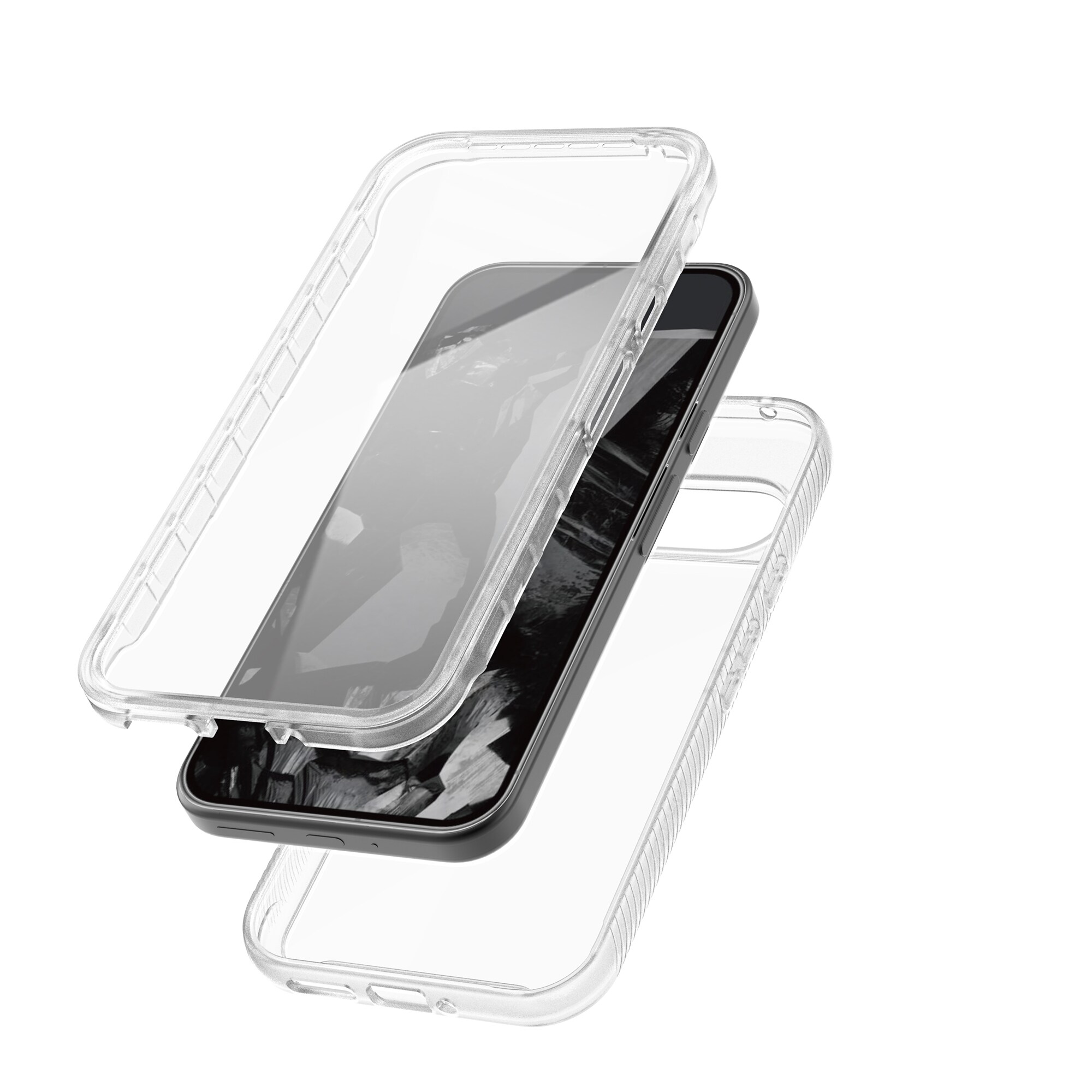 Google Pixel 9 Pro XL Mobilcover Full Protection, Gennemsigtig