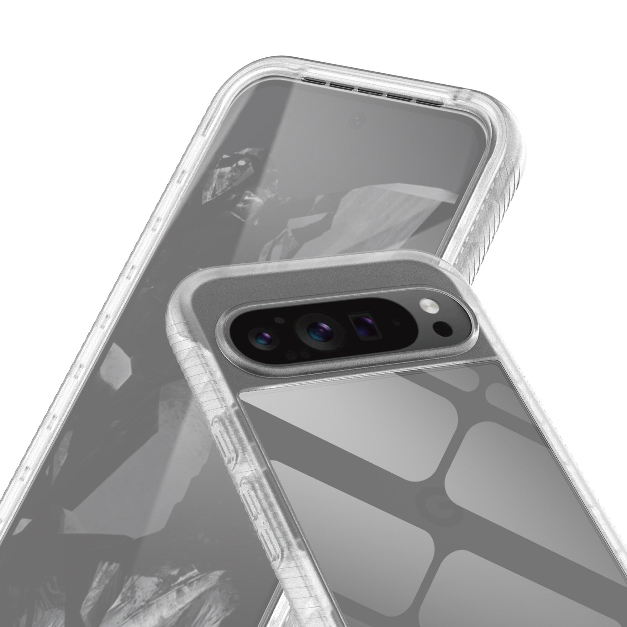 Google Pixel 9 Pro XL Mobilcover Full Protection, Gennemsigtig