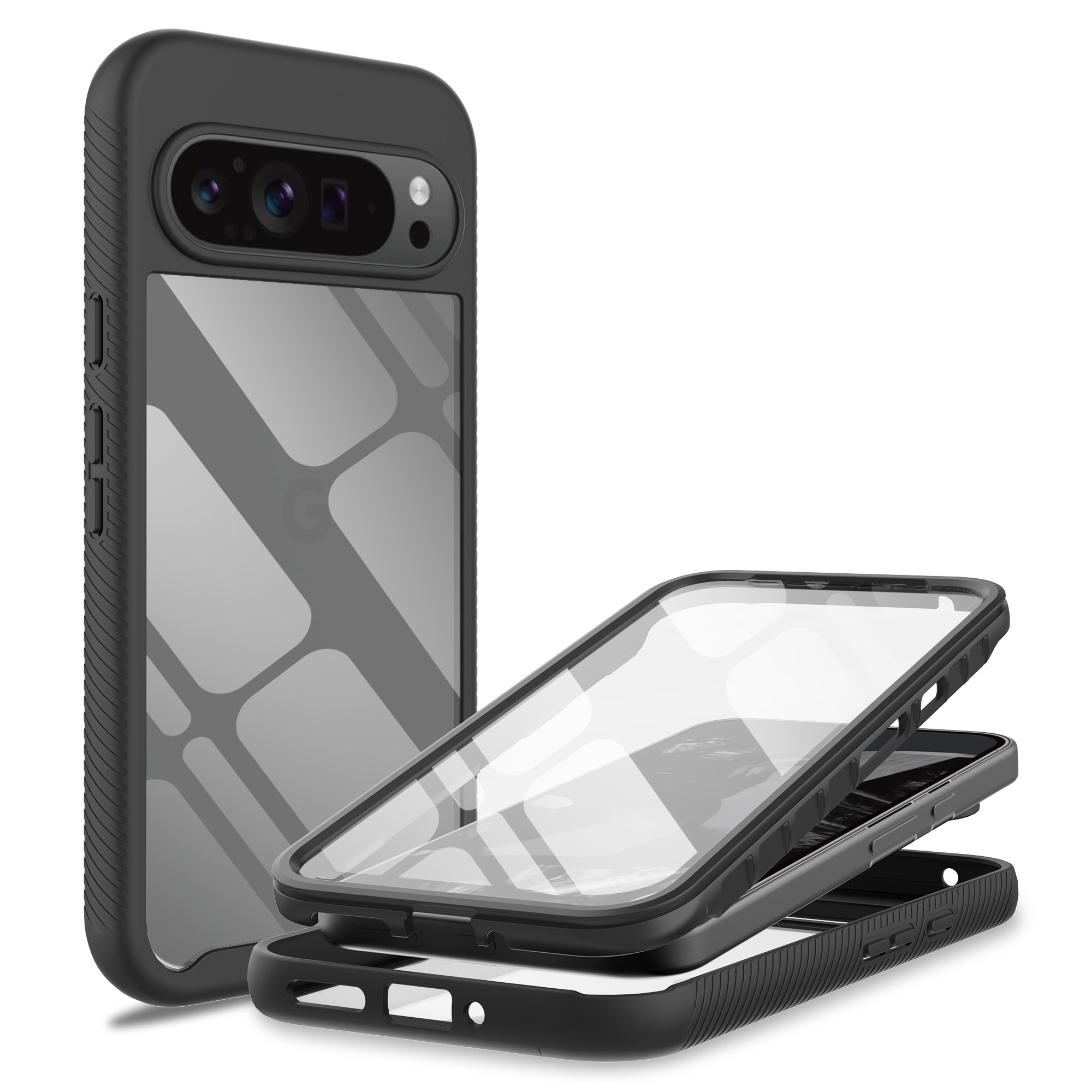 Google Pixel 9 Pro XL Mobilcover Full Protection, Sort