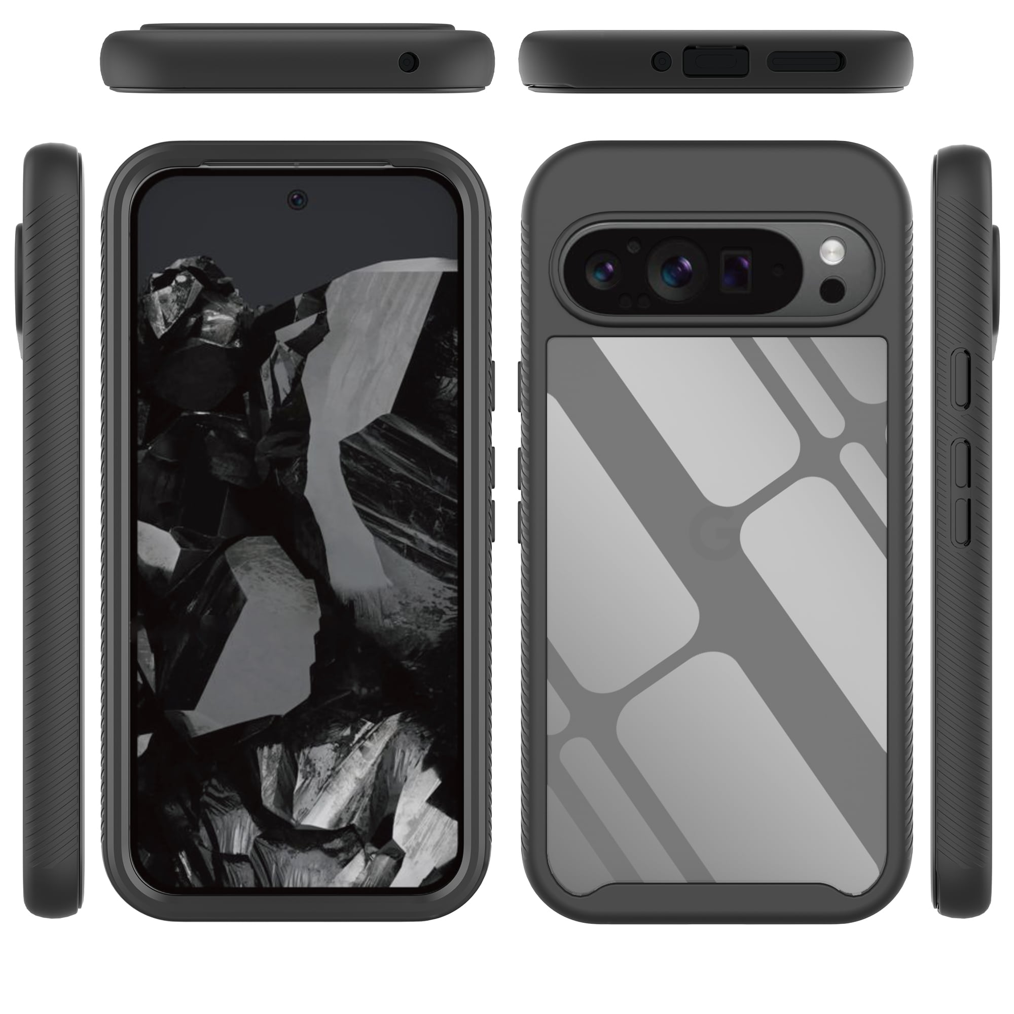 Google Pixel 9 Pro XL Mobilcover Full Protection, Sort