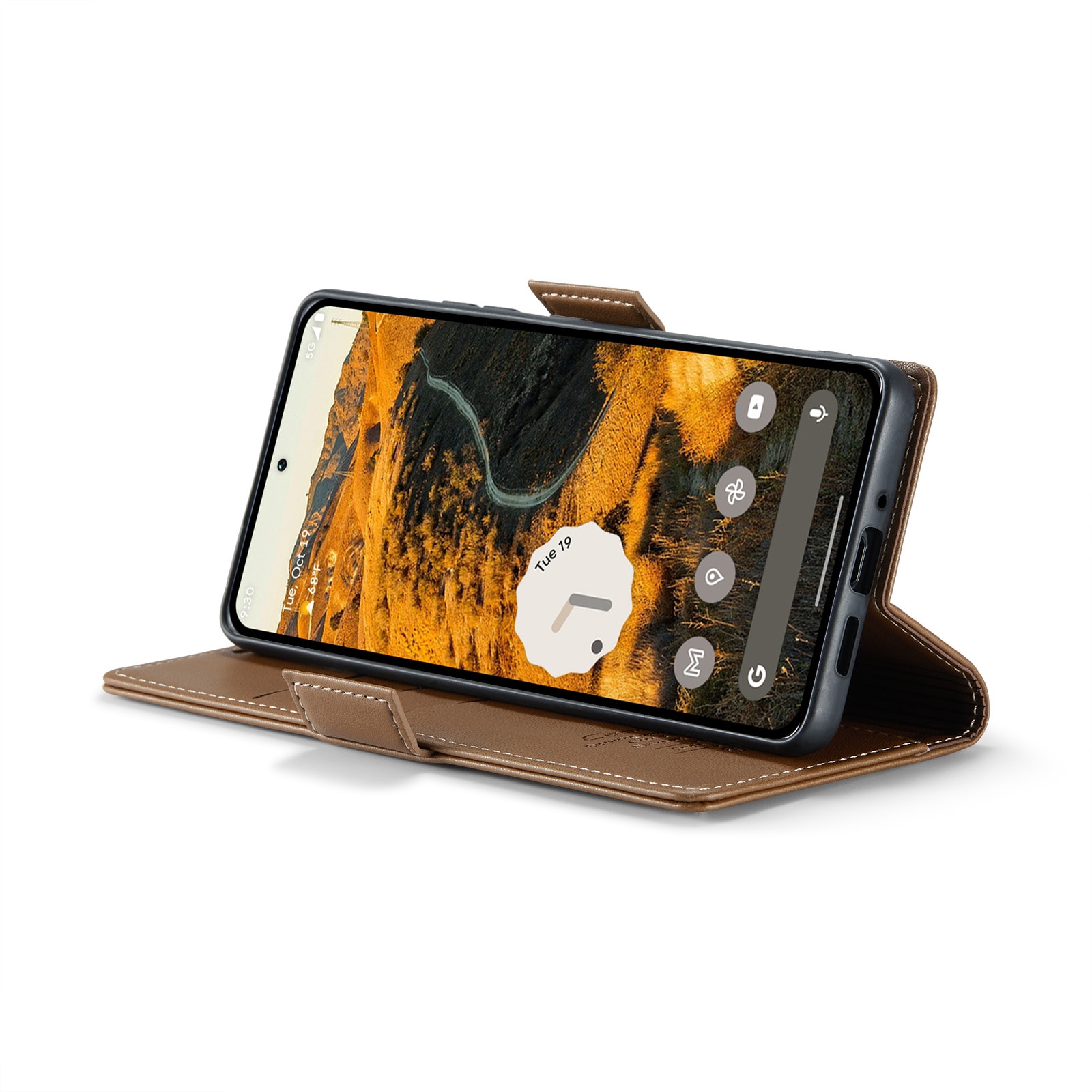 Google Pixel 9 Pro XL Slankt RFID-pungetui, Brun