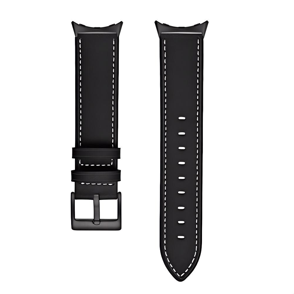 Google Pixel Watch 2 Armbånd i ægte læder, Sort