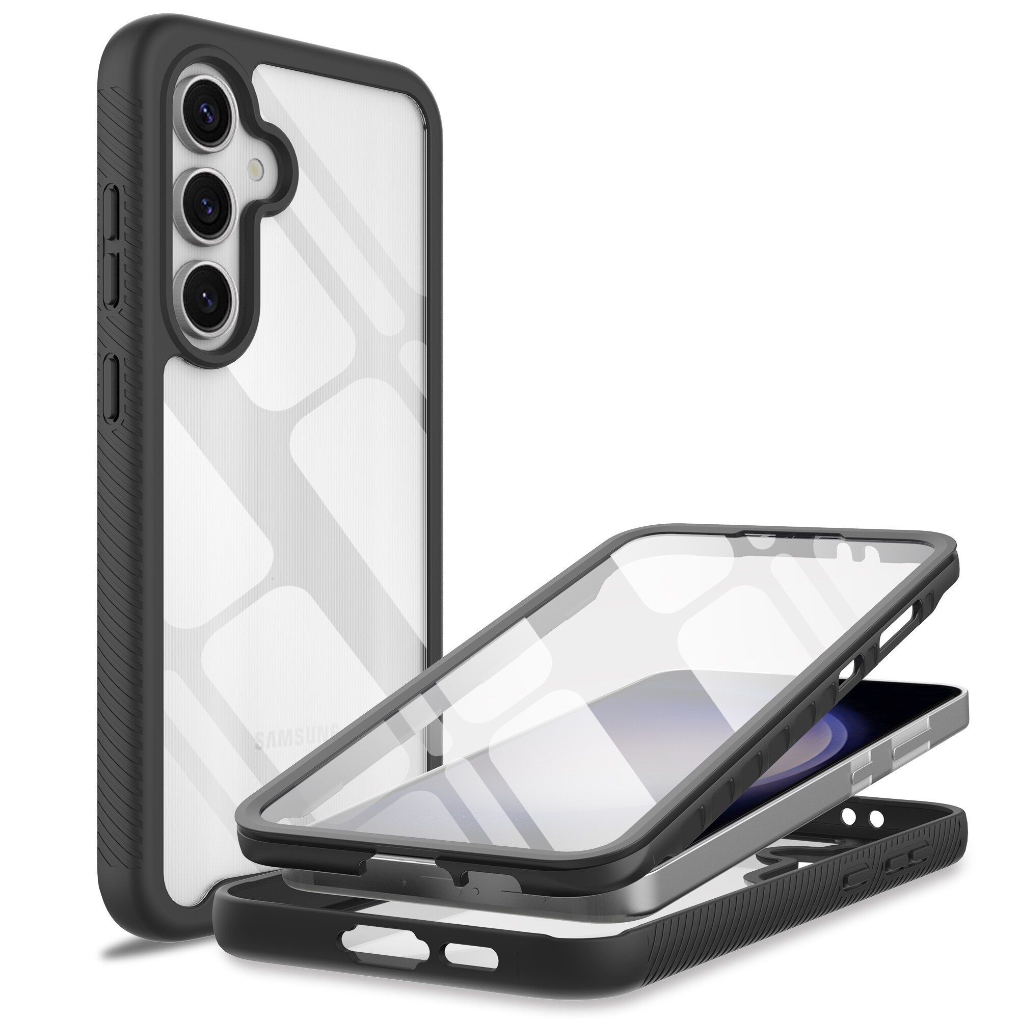 Samsung Galaxy S24 FE Mobilcover Full Protection, Sort