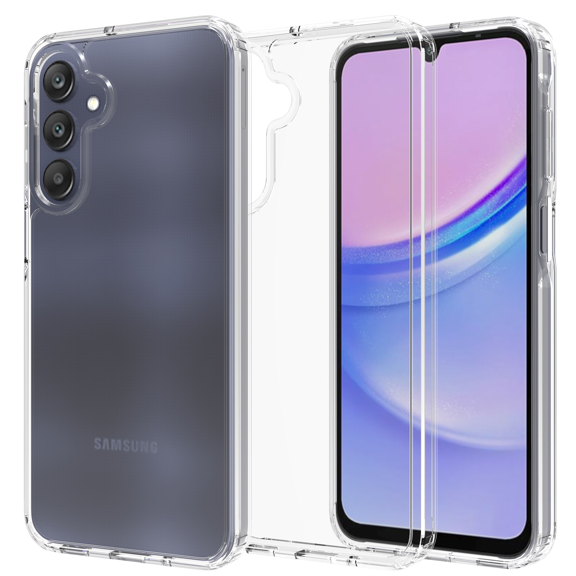 Samsung Galaxy A26 Crystal Hybrid-cover, Gennemsigtig