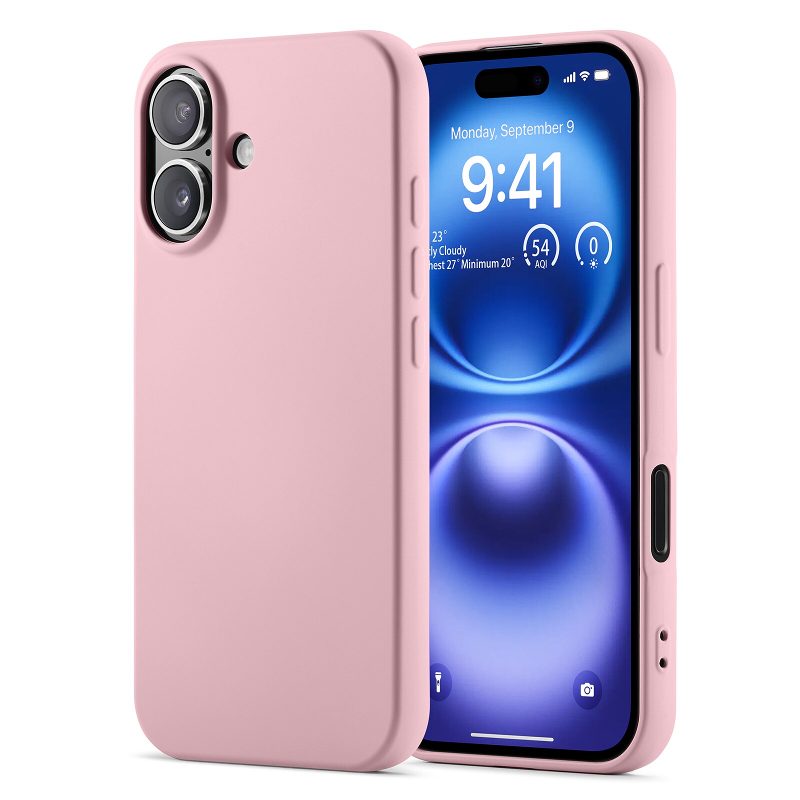 iPhone 16 Mobilcover i TPU, Lyserød