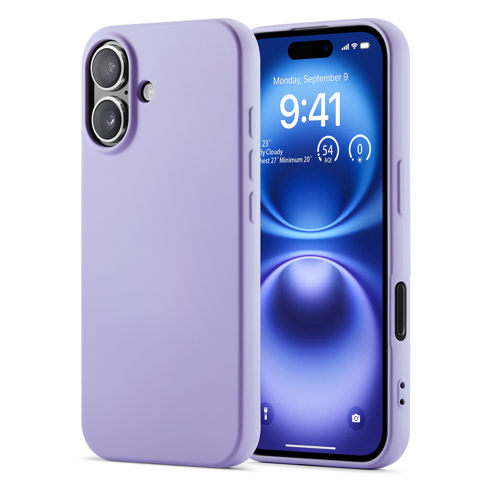 iPhone 16 Mobilcover i TPU, Lilla