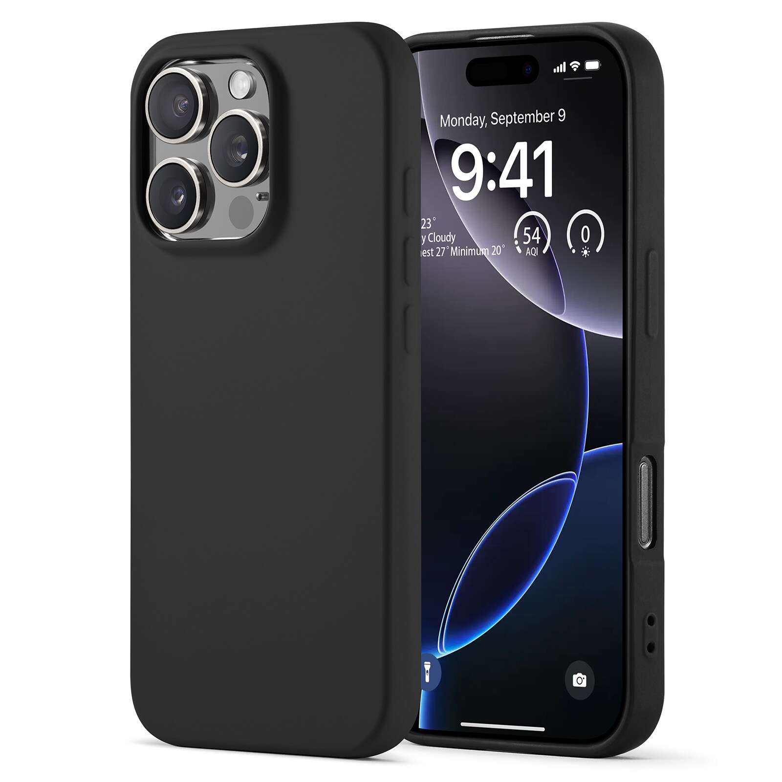 iPhone 16 Pro Max MagSafe mobilcover i TPU, Sort