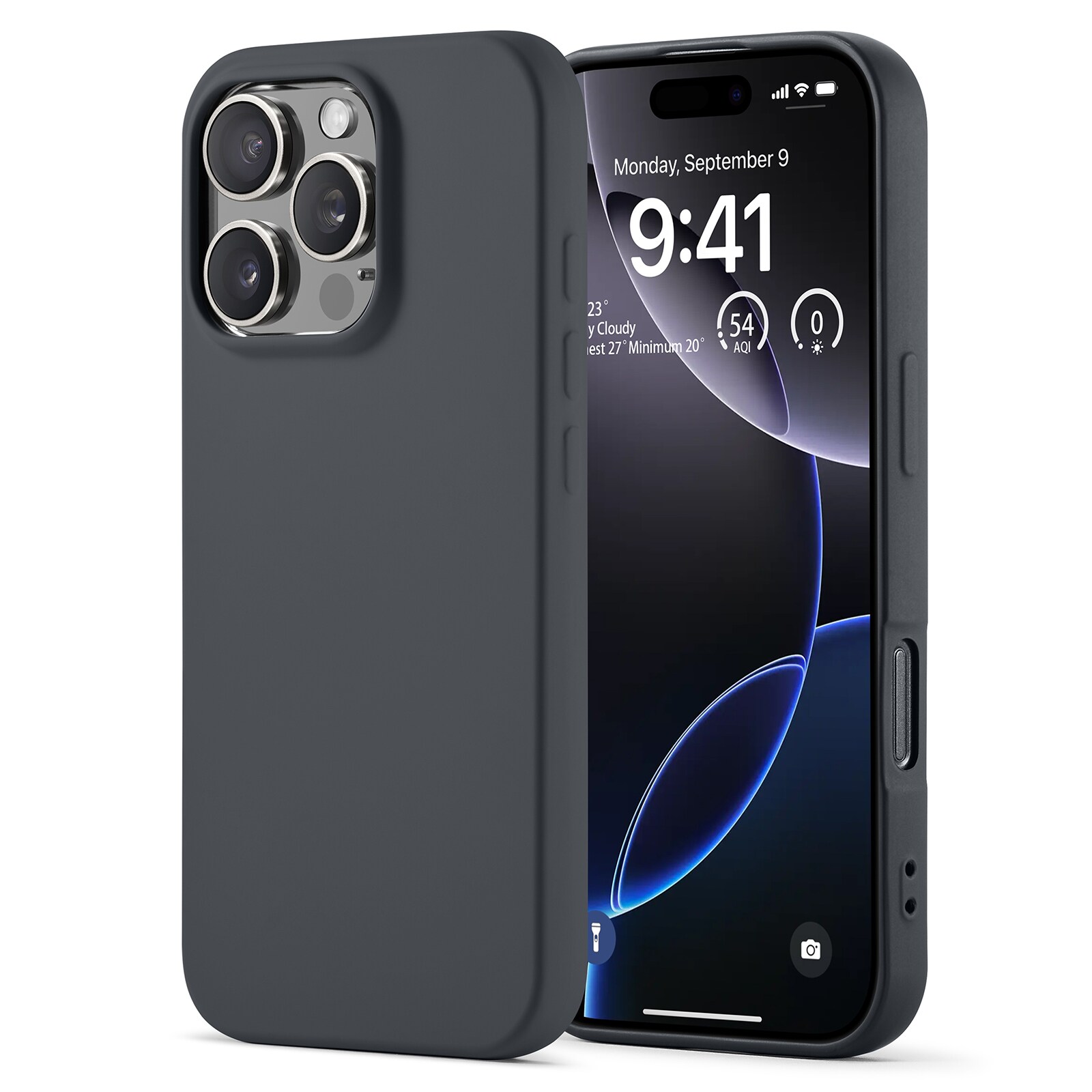 iPhone 16 Pro Max Mobilcover i TPU, Grå