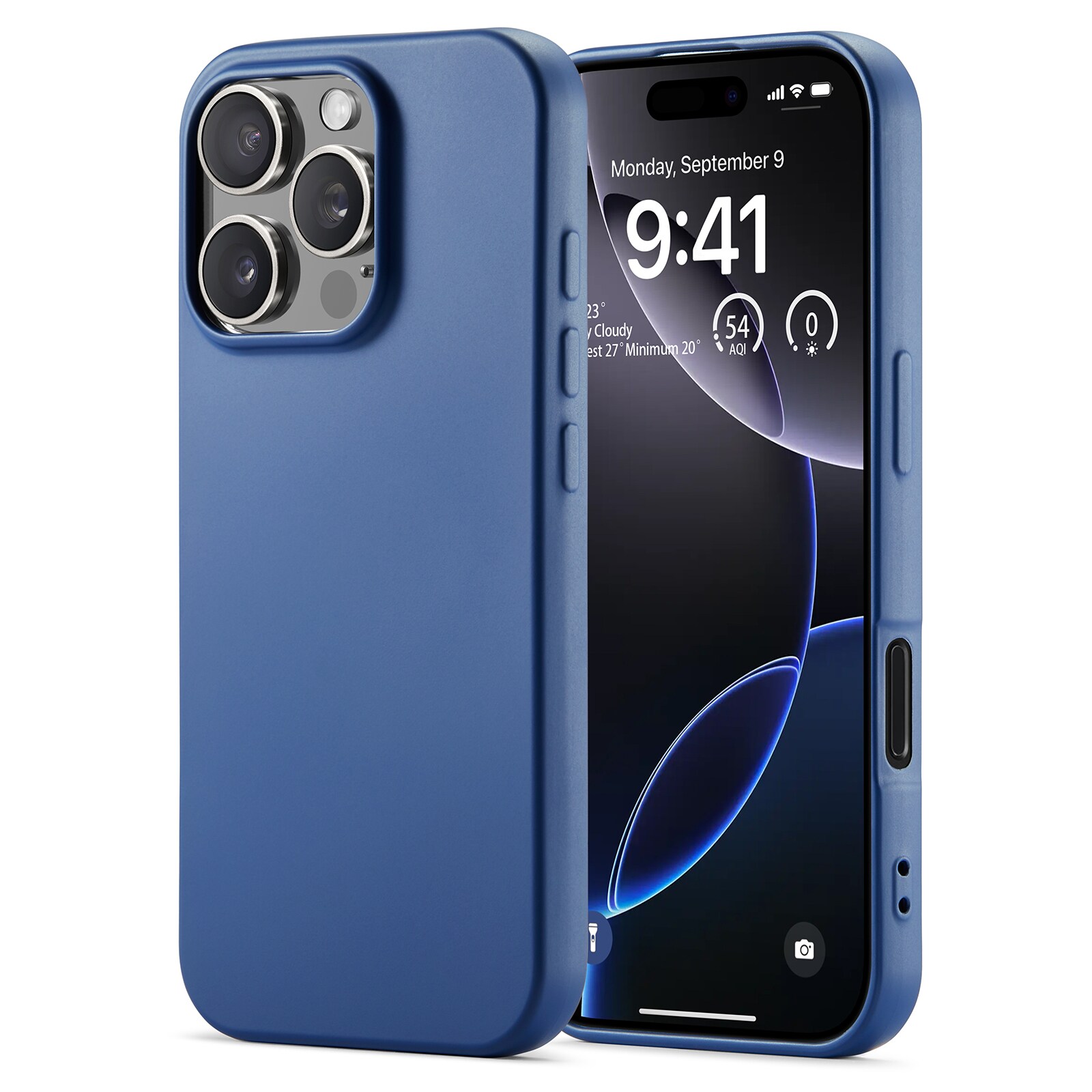 iPhone 16 Pro Max Mobilcover i TPU, Blå