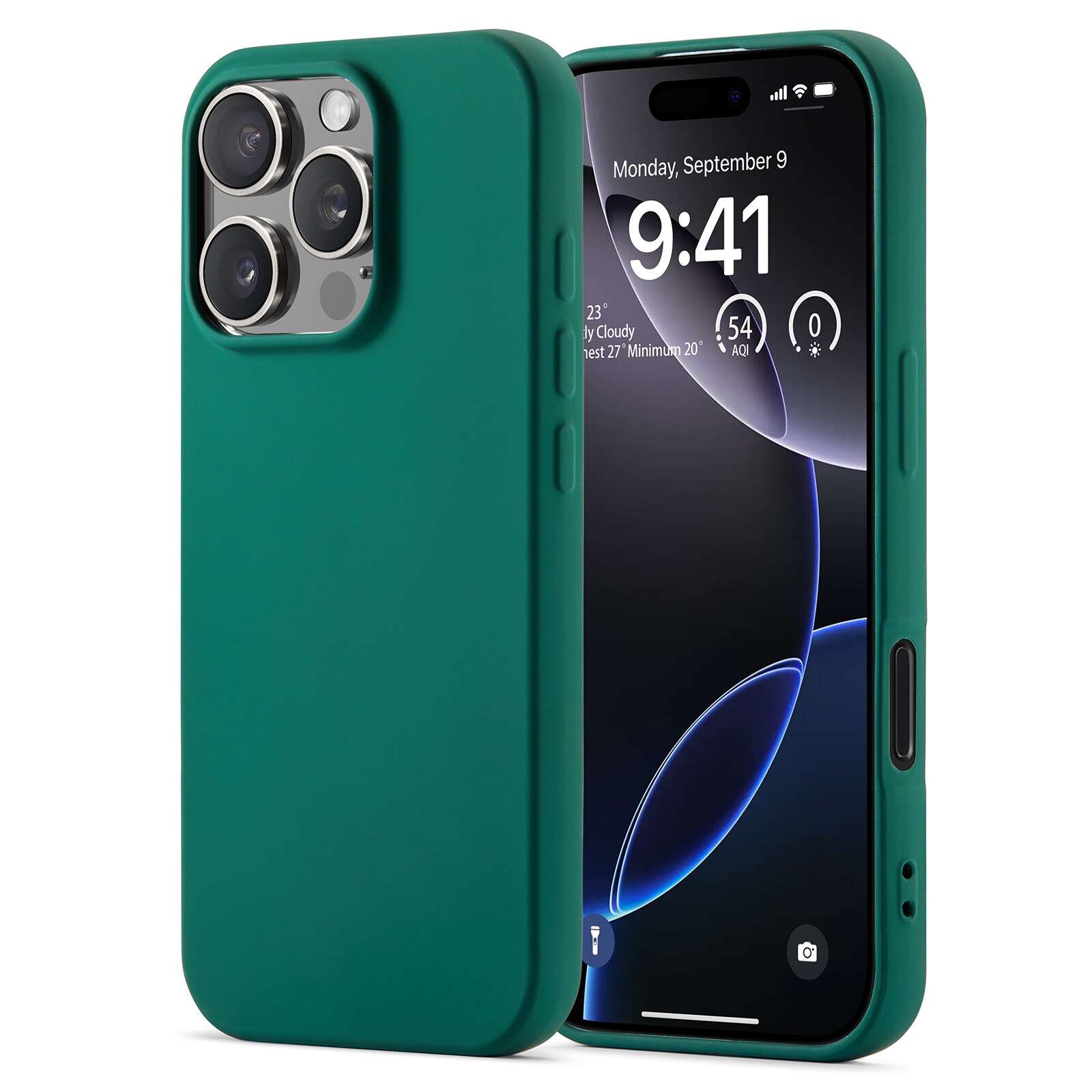iPhone 16 Pro Max Mobilcover i TPU, Mørkegrøn